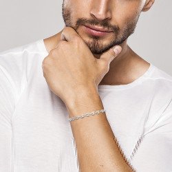 Bracelet Maille Grain de Café Argent 925 | Kara Bijoux