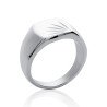 Bague Chevalière Acier Poli Motif Soleil - Kara Bijoux