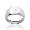 Bague Chevalière Acier Poli Motif Soleil - Kara Bijoux