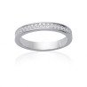 Bague Alliance Fine Argent Rhodié Oxydes de Zirconium - Kara Bijoux