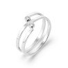BAGUE ARGENT 925 RHODIE OZ