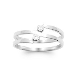 BAGUE ARGENT 925 RHODIE OZ