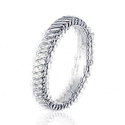 Bague Argent 925 Tressée - Bijou Élégant | Kara Bijoux