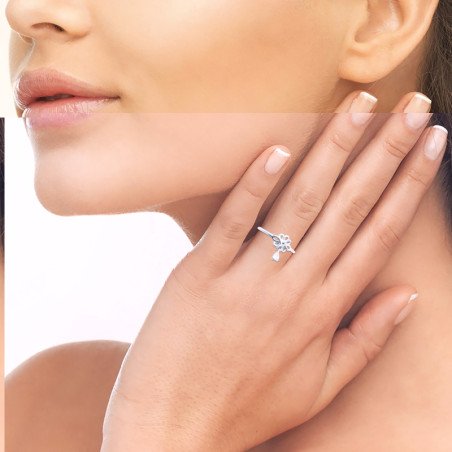 BAGUE ARGENT 925 RHODIE OZ