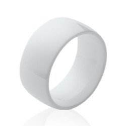 Bague Céramique Blanche - Élégance Moderne | Kara Bijoux