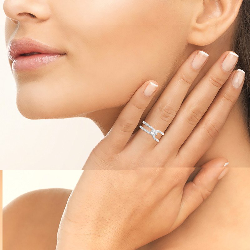 BAGUE ARGENT 925 RHODIE OZ