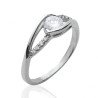 Bague Vague Scintillante Argent Rhodié & Oxydes de Zirconium