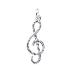 Pendentif Clé de Sol Argent 925 - Bijou Musical | Kara Bijoux