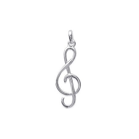 Pendentif Clé de Sol Argent 925 - Bijou Musical | Kara Bijoux