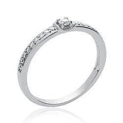 Bague Argent 925 Rhodié Oxydes de Zirconium | Kara Bijoux