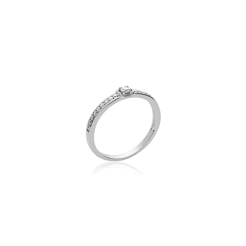 Bague Argent 925 Rhodié Oxydes de Zirconium | Kara Bijoux