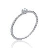 Bague Perlée Argent Rhodié & Oxyde de Zirconium | Kara Bijoux