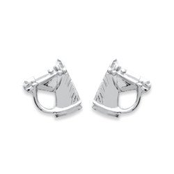 Boucles d'Oreilles Tête de Cheval - Argent 925 | Kara Bijoux