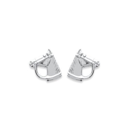 Boucles d'Oreilles Tête de Cheval - Argent 925 | Kara Bijoux
