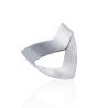 Bague Argent 925 Géométrique Brossé - Kara Bijoux