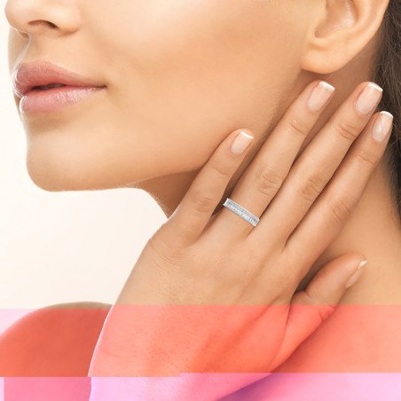BAGUE ARGENT 925 RHODIE OZ