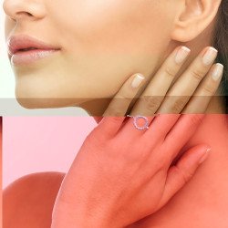 BAGUE ARGENT 925 RHODIE OZ