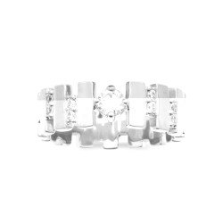 BAGUE ARGENT 925 RHODIE OZ