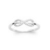 Bague Infini Scintillant Argent Rhodié | Kara Bijoux