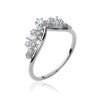 Bague Couronne Scintillante Argent Rhodié - Kara Bijoux