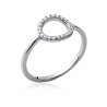 Bague Cercle Scintillant Argent 925 Rhodié - Kara Bijoux