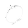 Bague Argent Rhodié Oxydes de Zirconium Papillon - Kara Bijoux