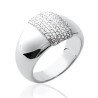 Bague Argent Rhodié Pavé Oxydes de Zirconium - Kara Bijoux