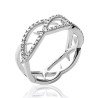 Bague Argent 925 Rhodié Oxyde de Zirconium - Kara Bijoux