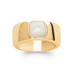 BAGUE PL-OR 750 3MIC NACRE