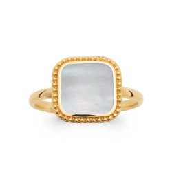 BAGUE PL-OR 750 3MIC NACRE