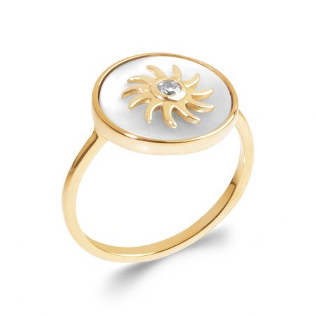 BAGUE PL-OR 750 3MIC NACRE OZ