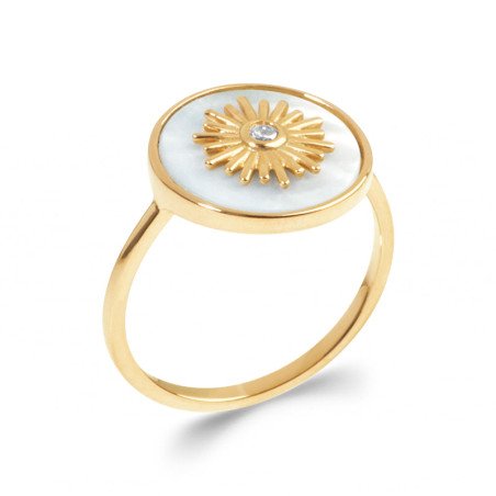 BAGUE PL-OR 750 3MIC NACRE OZ