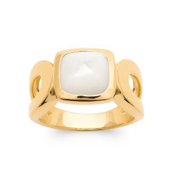 BAGUE PL-OR 750 3MIC NACRE