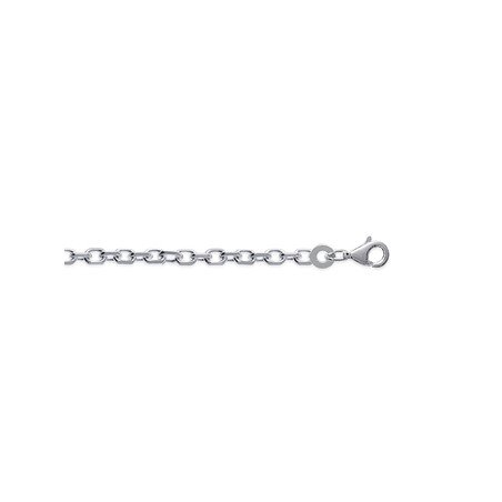Chaîne Maille Forçat Ovale en Argent 925 - Kara Bijoux