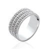 Bague Multirangs Argent Rhodié Oxydes de Zirconium - Kara Bijoux