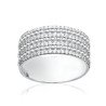 Bague Multirangs Argent Rhodié Oxydes de Zirconium - Kara Bijoux