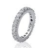 Bague Alliance Éternité Argent Rhodié | Kara Bijoux