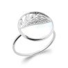 Bague Feuille Nacre Argent Rhodié 925 | Kara Bijoux
