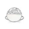 Bague Feuille Nacre Argent Rhodié 925 | Kara Bijoux