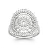 Bague Ovale Scintillante Argent Rhodié - Kara Bijoux