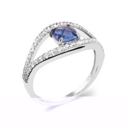 BAGUE ARGENT 925 RHODIE OZ PS
