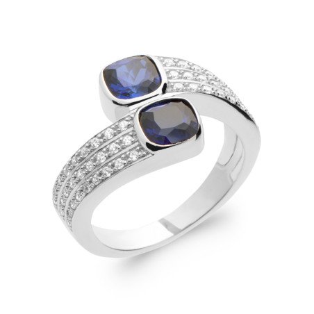 BAGUE ARGENT 925 RHODIE OZ PS