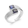 BAGUE ARGENT 925 RHODIE OZ PS
