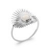 Bague Soleil Nacre Argent Rhodié - Kara Bijoux