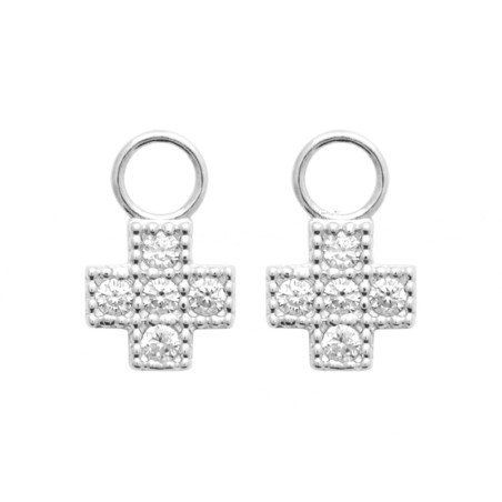 Pendentifs Croix Scintillantes Argent 925 Rhodié | Kara Bijoux