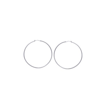 Créoles Acier Classiques - Boucles d'oreilles intemporelles