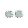Boucles d'Oreilles Agate Bleue & Argent 925 Rhodié - Kara Bijoux