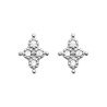 Puces d'Oreilles Étoile Scintillante Argent Rhodié | Kara Bijoux