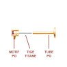 PIERCING PL-OR 750  TIGE TITANE 3MIC PS