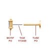 PIERCING PL-OR 750  TIGE TITANE 3MIC OZ